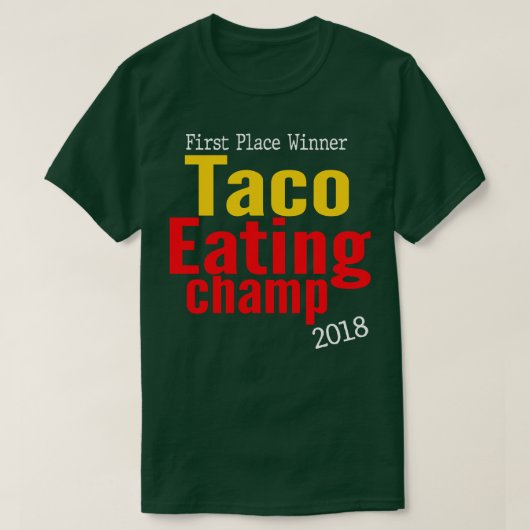 2018タコ食べ物シャンズ Tシャツ (デザイン正面)