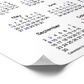 2018テキサス州旗の祝日カレンダー by Janz ポスター (角)