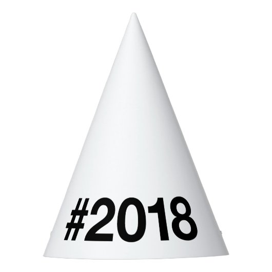 2018ハッシュタグ7誕生日記念日 パーティーハット (正面)