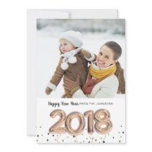 2018バルーン |祝祭日おめでとう |フォトカード