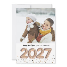 2018バルーン |祝祭日おめでとう |フォトカード