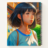 2018パーソナライズされた年アート11月24日に開催されたアニメガカラフルール ノートブック (裏面)