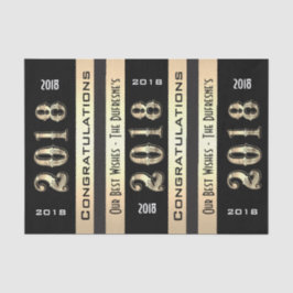 2018パーソナライズされた年、卒業式付き 薄葉紙