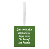 2018ファミリーツリー系図学祖先クリスマスギフト キューブオーナメント (右)