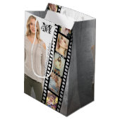 2018フレームのあなた自身の年長のポートレートのクラスを作って下さい ミディアムペーパーバッグ (裏面アングル)