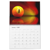 2018プール及びビリヤードの抽象的なカレンダー カレンダー (1月 2027)