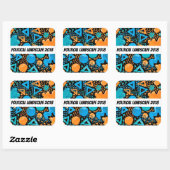 2018ユーモアのある年の政治情勢 スクエアシール (シート)