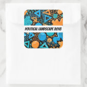 2018ユーモアのある年の政治情勢 スクエアシール (バッグ)