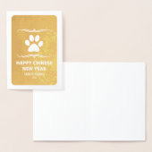 2018中国の年の新年おめでとうモダン 箔カード (ディスプレー)