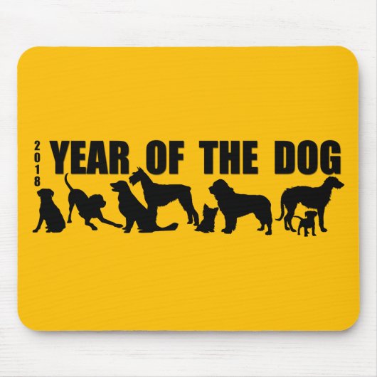 2018中国の年の新年Y犬マウスパッド マウスパッド (正面)