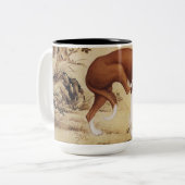 2018中国の年絵画の3犬マグカップ ツートーンマグカップ (正面左)