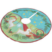 2018休日のRunedeerのクリスマスツリーのスカート ブラッシュドポリエステルツリースカート (アングル)