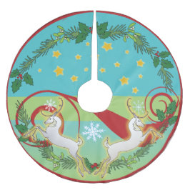 2018休日のRunedeerのクリスマスツリーのスカート ブラッシュドポリエステルツリースカート