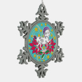 2018休日のRunequineのオーナメント2 スノーフレークピューターオーナメント (左)