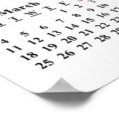 2018写真お気に入りのカレンダーカスタムポスター ポスター (角)