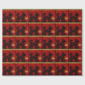 2018匹の犬中国のな年の(占星術の)十二宮図の包装紙 ラッピングペーパー (フラット)