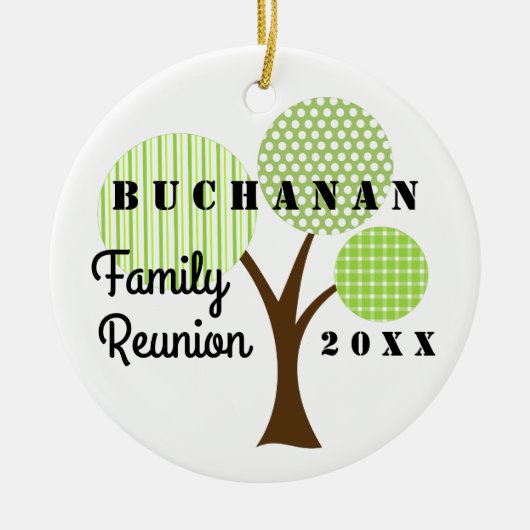 2018家族懇親会ツリーお洒落クリスマスギフト セラミックオーナメント (正面)