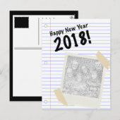 2018年あけましておめでとう シーズンポストカード (正面/裏面)