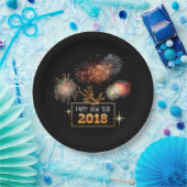 2018年おめでとう ペーパープレート (パーティー)