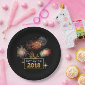 2018年おめでとう ペーパープレート (パーティー)