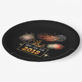 2018年おめでとう ペーパープレート (アングル)