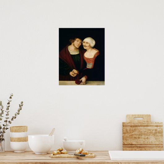 2018年に制定された老婦人 ポスター (キッチン)