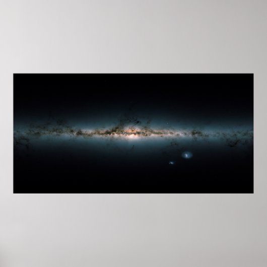 2018年に撮影されたミルキーウェイ銀河系のパノラマ ポスター (正面)