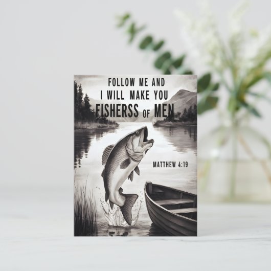 2018年に舞い上がった魚 ポストカード (スタンド正面)