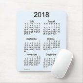 2018年のアリスの青Janz著6か月のカレンダー マウスパッド (マウス)