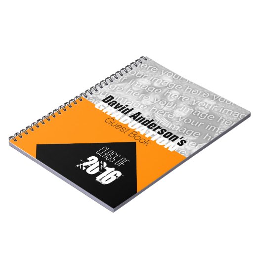 2018年のカスタムなOの来客名簿の卒業パーティーのクラス ノートブック (左側)