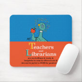 2018年のハトの先生と司書 マウスパッド (マウス)