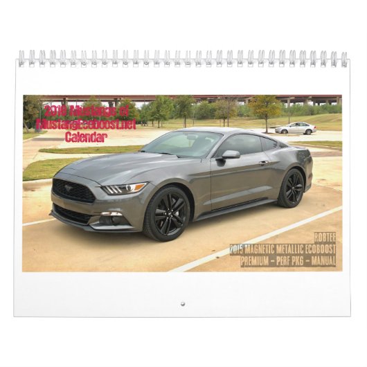 2018年のムスタングEcoboost.NETのメンバーのカレンダー カレンダー (カバー)