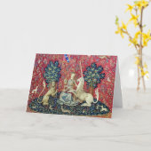 2018年の一角獣(ユニコーン)の光景 カード (黄色い花)