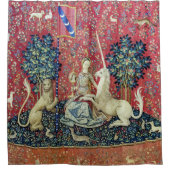 2018年の一角獣（ユニコーン）の光景 シャワーカーテン (正面)