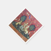 2018年の一角獣(ユニコーン)の光景 スタンダードカクテルナプキン (角)