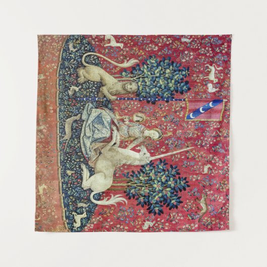 2018年の一角獣（ユニコーン）の光景 タペストリー (正面(横))