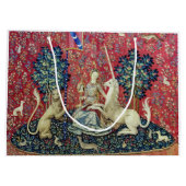 2018年の一角獣(ユニコーン)の光景 ラージペーパーバッグ (裏面)