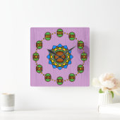 2018年の冬 スクエア壁時計 (ホーム)