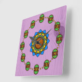 2018年の冬 スクエア壁時計 (傾斜)