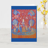 2018年の女性と一角獣/におい カード (黄色い花)