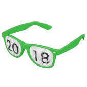 2018年の新しい年影 レトロサングラス (アングル)