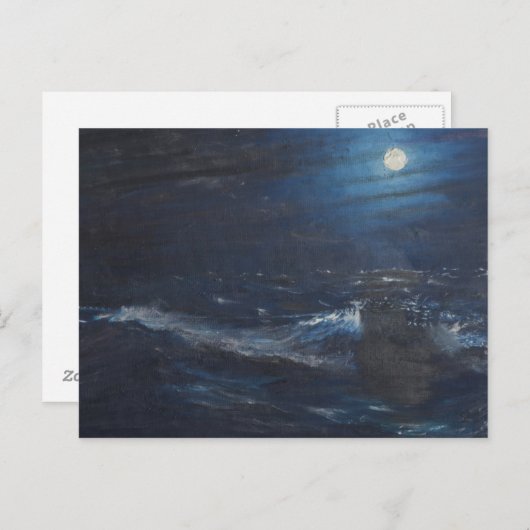 2018年の月 ポストカード (正面/裏面)