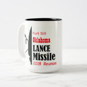 2018年の槍のミサイルの懇親会のマグ ツートーンマグカップ (正面左)