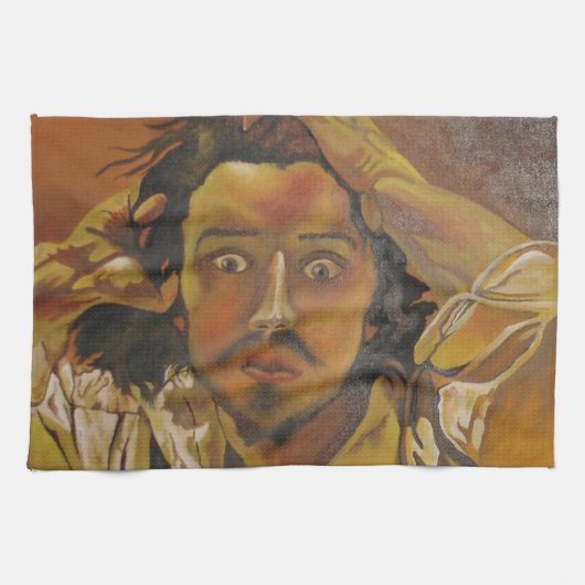 2018年の死に物狂いの男 キッチンタオル (横)