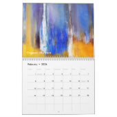 2018年の海のオーガニックな抽象的のカレンダー カレンダー (2月 2026)
