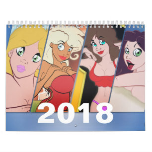 2018年の漫画Pinのカレンダー カレンダー