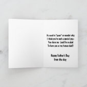 2018年の父の日の幸せ カード (内部)