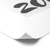 2018年の犬のインク洗浄の絵画2ポスター ポスター (角)