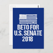 2018年の米国上院のテキサス州選挙の前に ポストカード (正面/裏面)