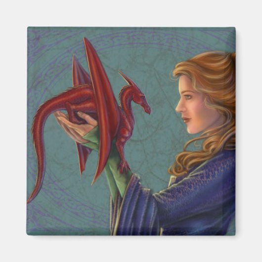 2018年の若い赤い竜 マグネット (正面)